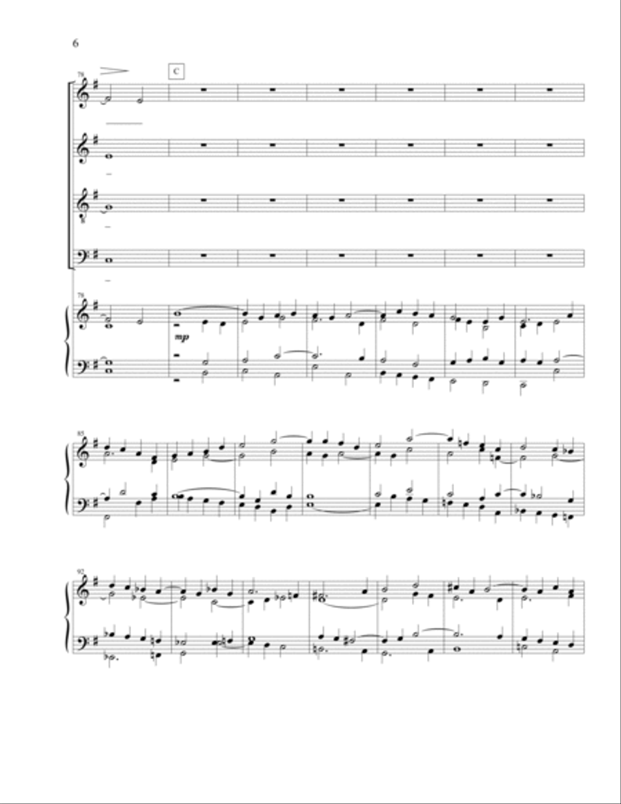 Dona Nobis Pacem (SATB) 4-Part scores gallery preview page 6