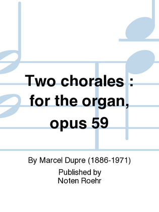 Book cover for Two chorales