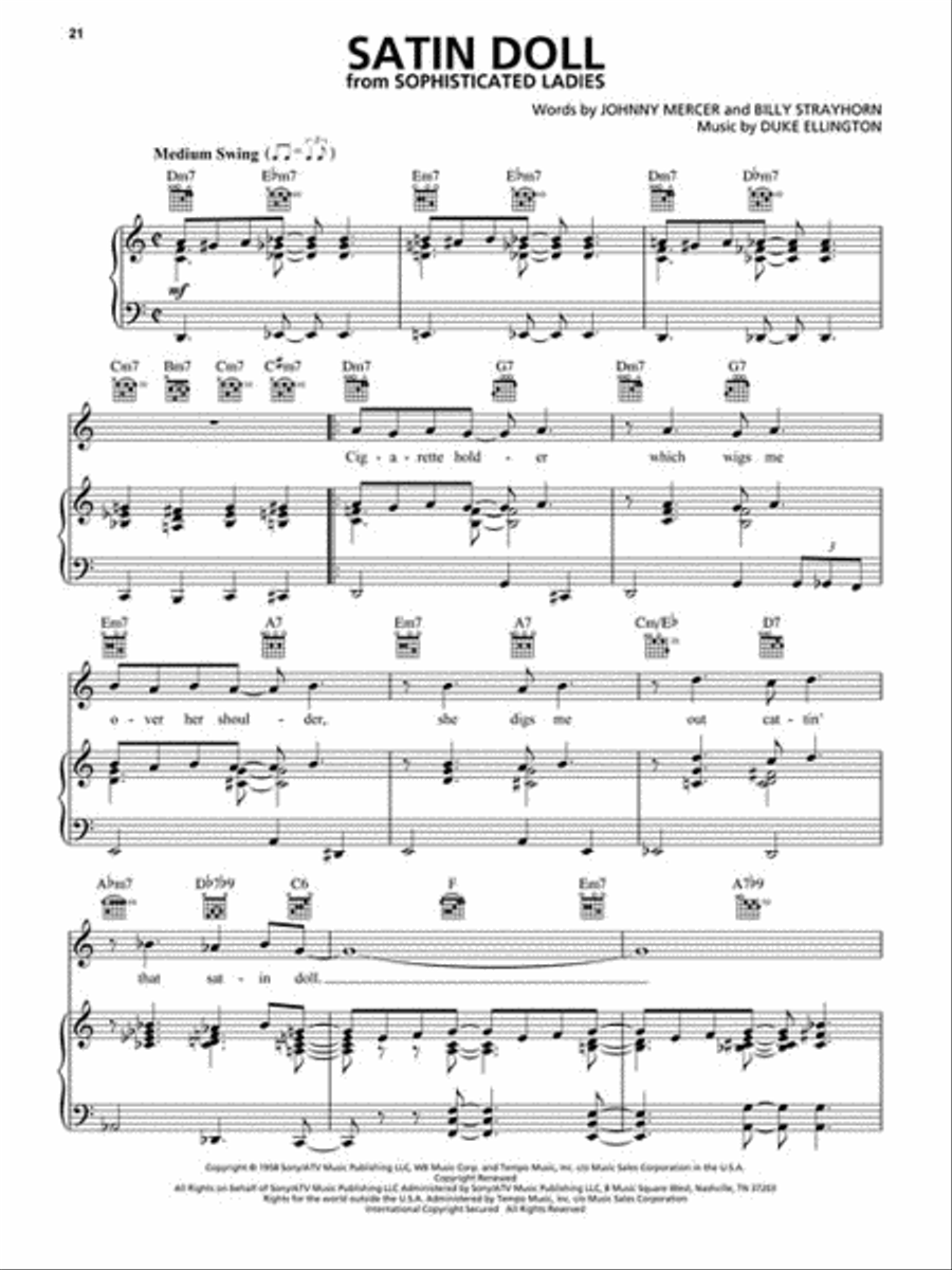 Favorite Standards Piano, Vocal, Guitar scores gallery preview page 5
