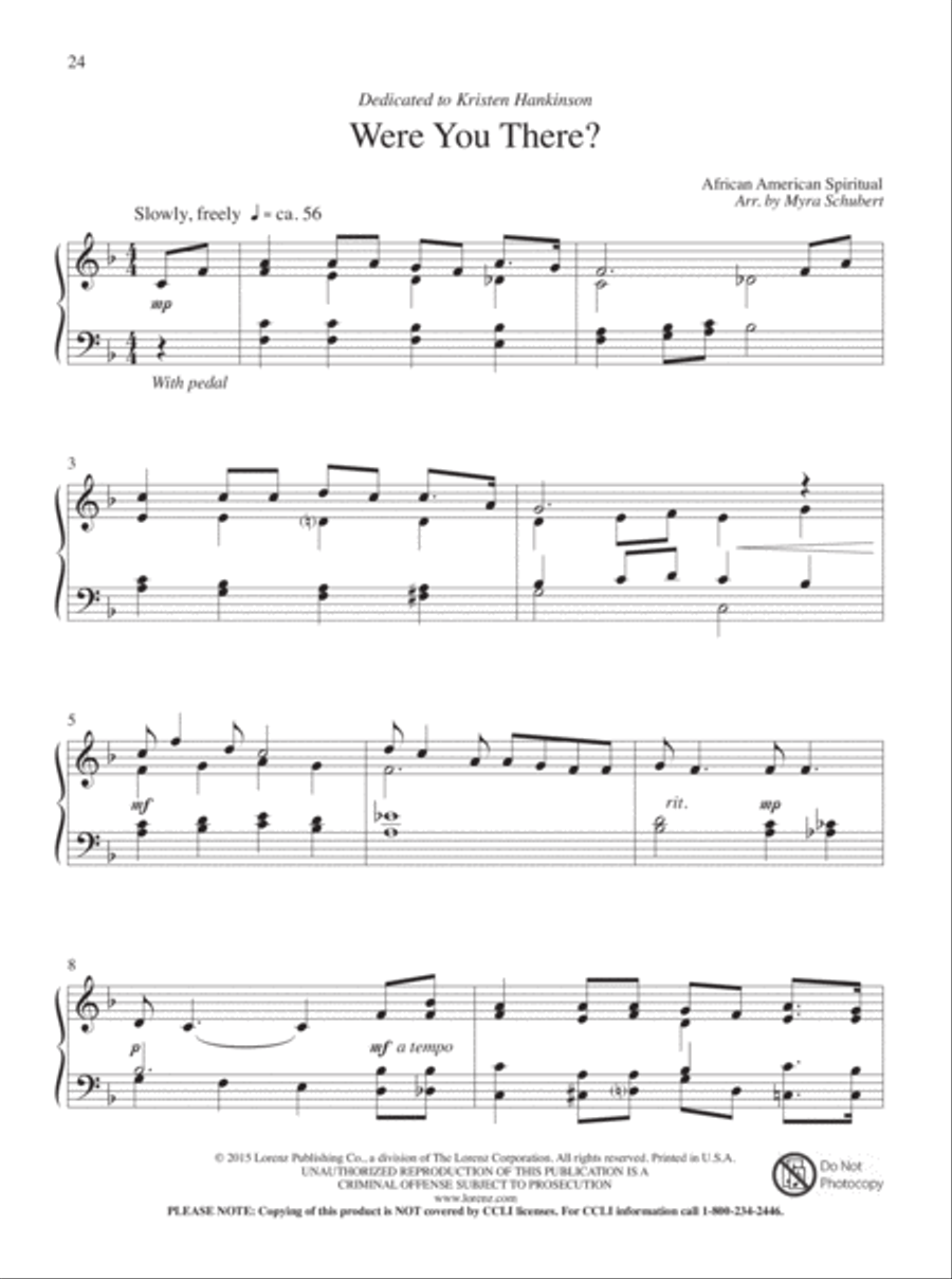 The Cross of Christ Piano Solo scores gallery preview page 13