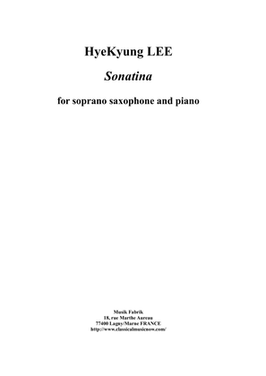 Sonatina for soprano saxophone and piano
