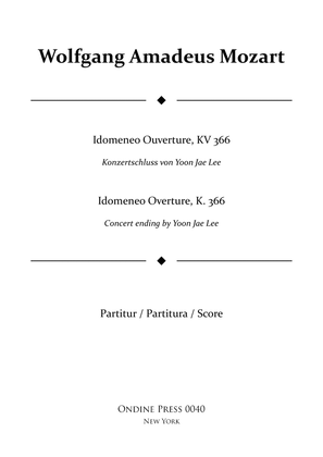Idomeneo Overture, K. 366 concert ending by Yoon Jae Lee - Score Only