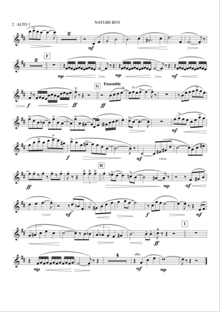 Nature Boy Jazz Ensemble scores gallery preview page 2