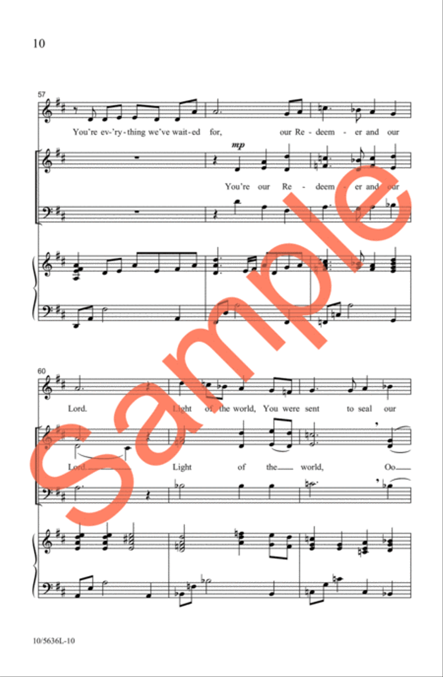 I Can See It In Your Eyes 3-Part scores gallery preview page 10