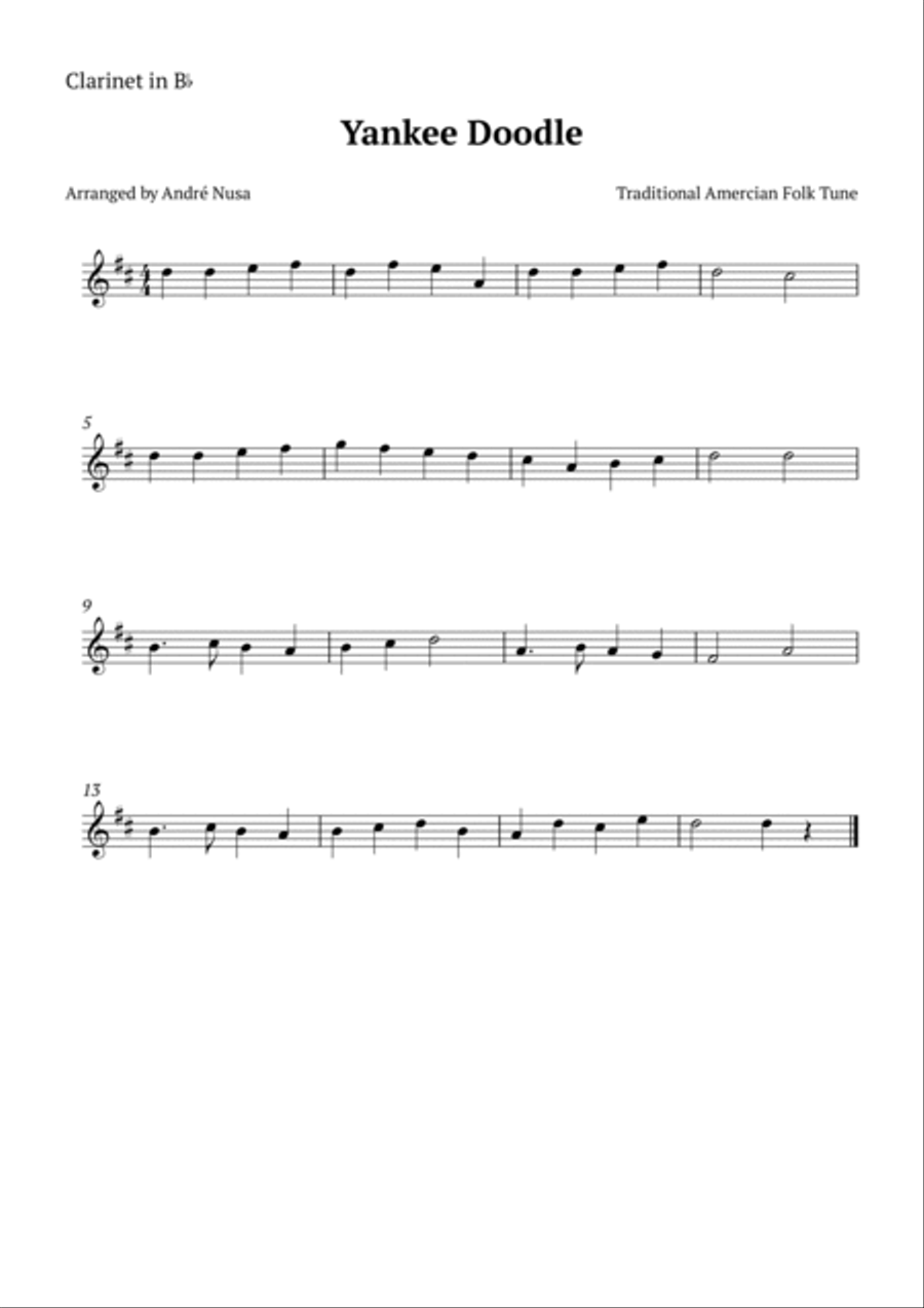 Yankee Doodle Woodwind Duet scores gallery preview page 2