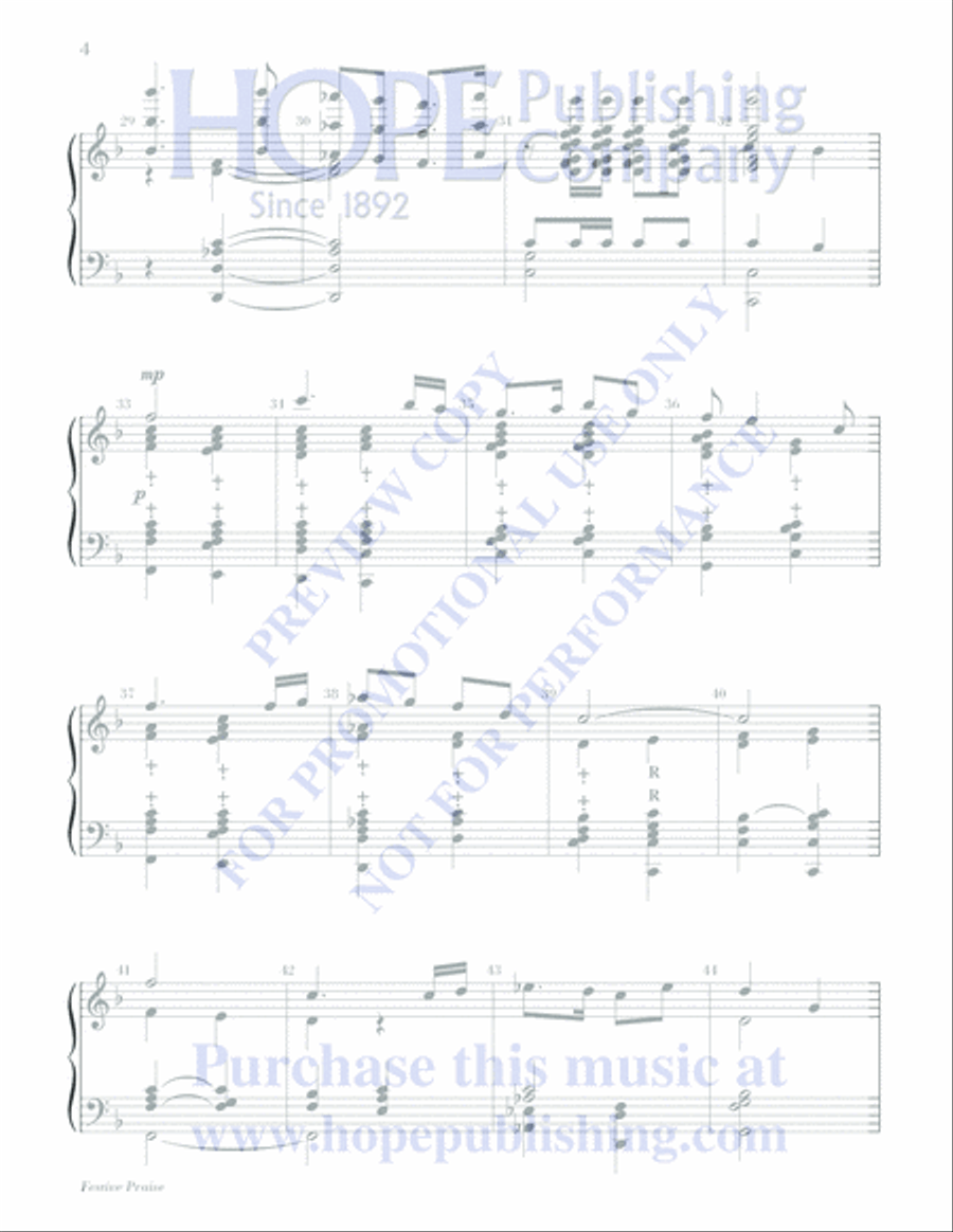 Festive Praise Festive Praise 5-Octaves scores gallery preview page 4