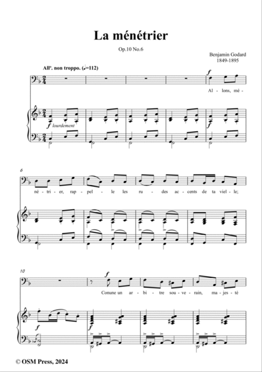 B. Godard-La ménétrier,in F Major,Op.10 No.6 Voice scores gallery preview page 2