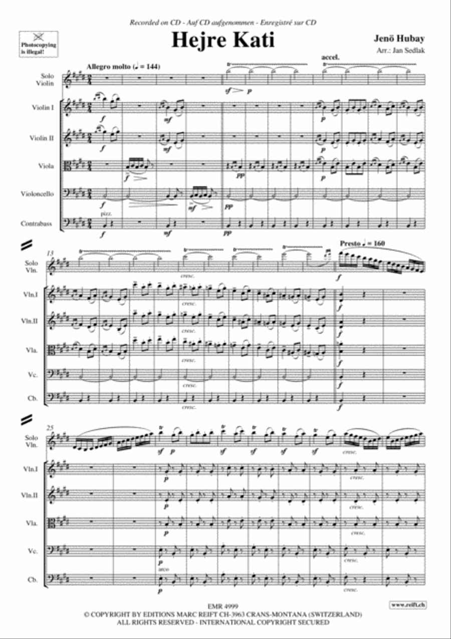 Hejre Kati String Orchestra scores gallery preview page 3