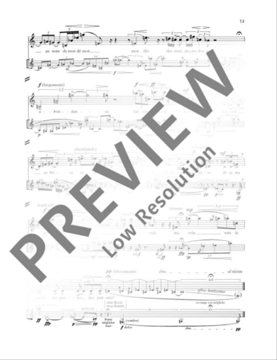 À plume éperdue À plume éperdue English Horn scores gallery preview page 14