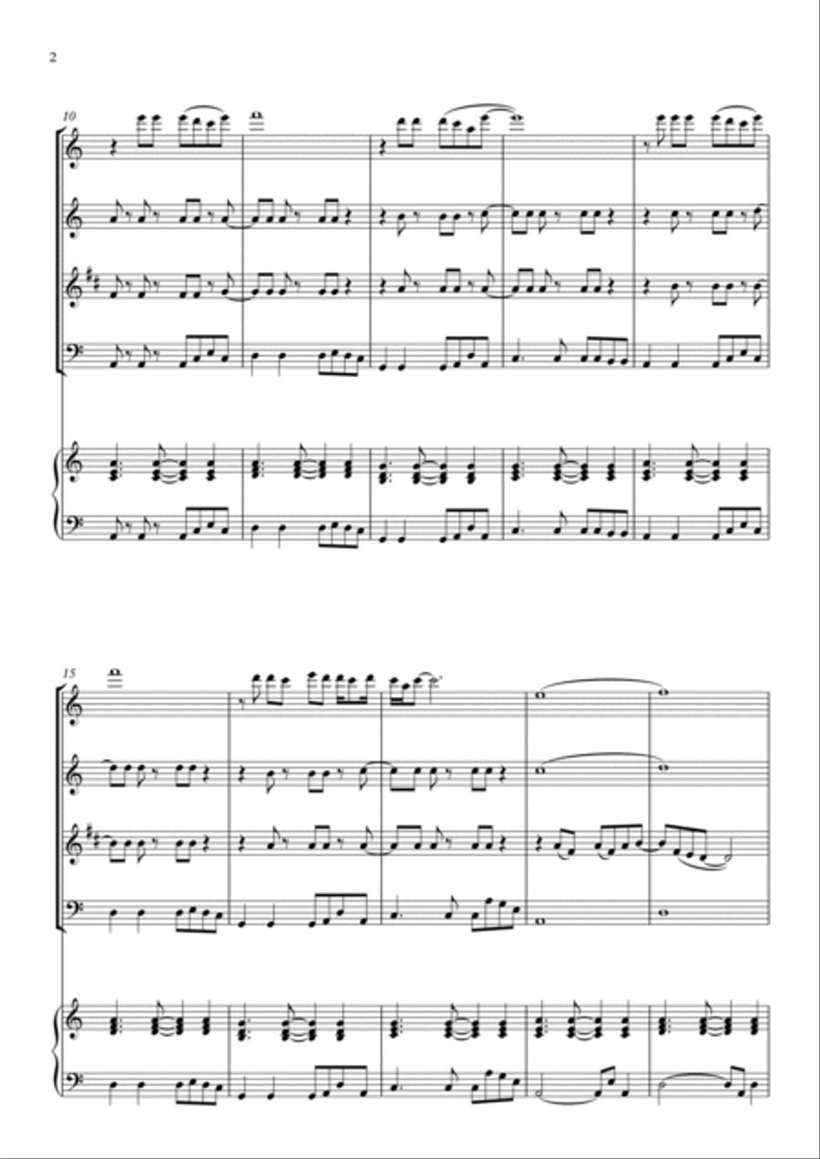 Flowers Woodwind Quartet scores gallery preview page 2