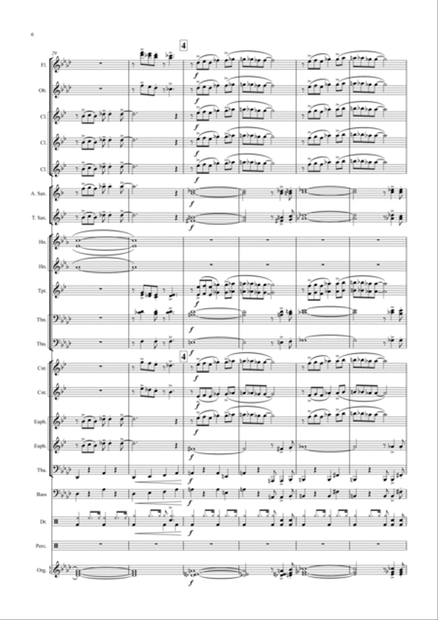 RHAPSODY IN BLUE Concert Band scores gallery preview page 6
