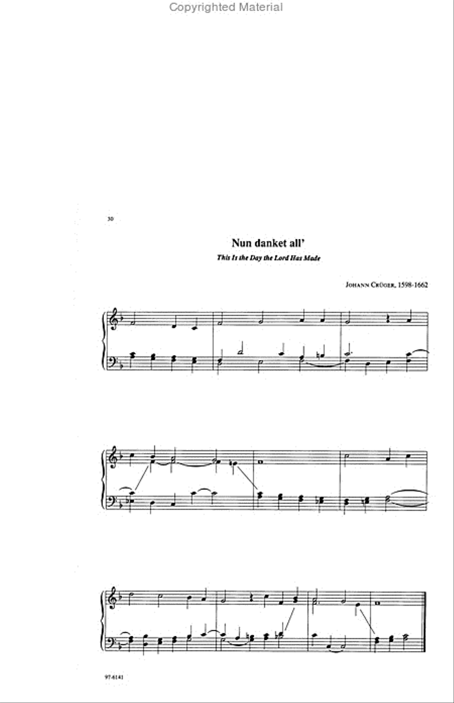 Easy Hymn Accompaniments for Organ or Piano Organ scores gallery preview page 12