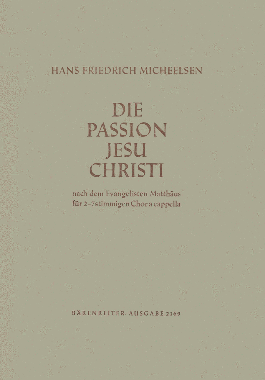 Matthäus-Passion (1945) Matthäus-Passion (1945) Mixed Choir scores gallery preview page 1