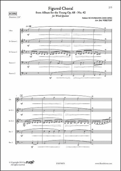 Figured Choral From Album For The Young Opus 68 No. 42 image number null