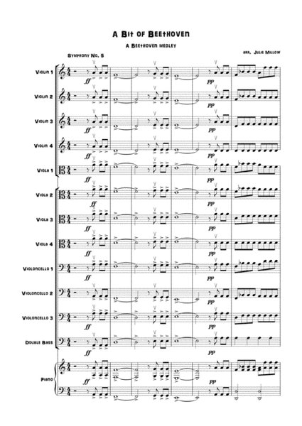 A Beethoven Medley for multi-level string orchestra image number null
