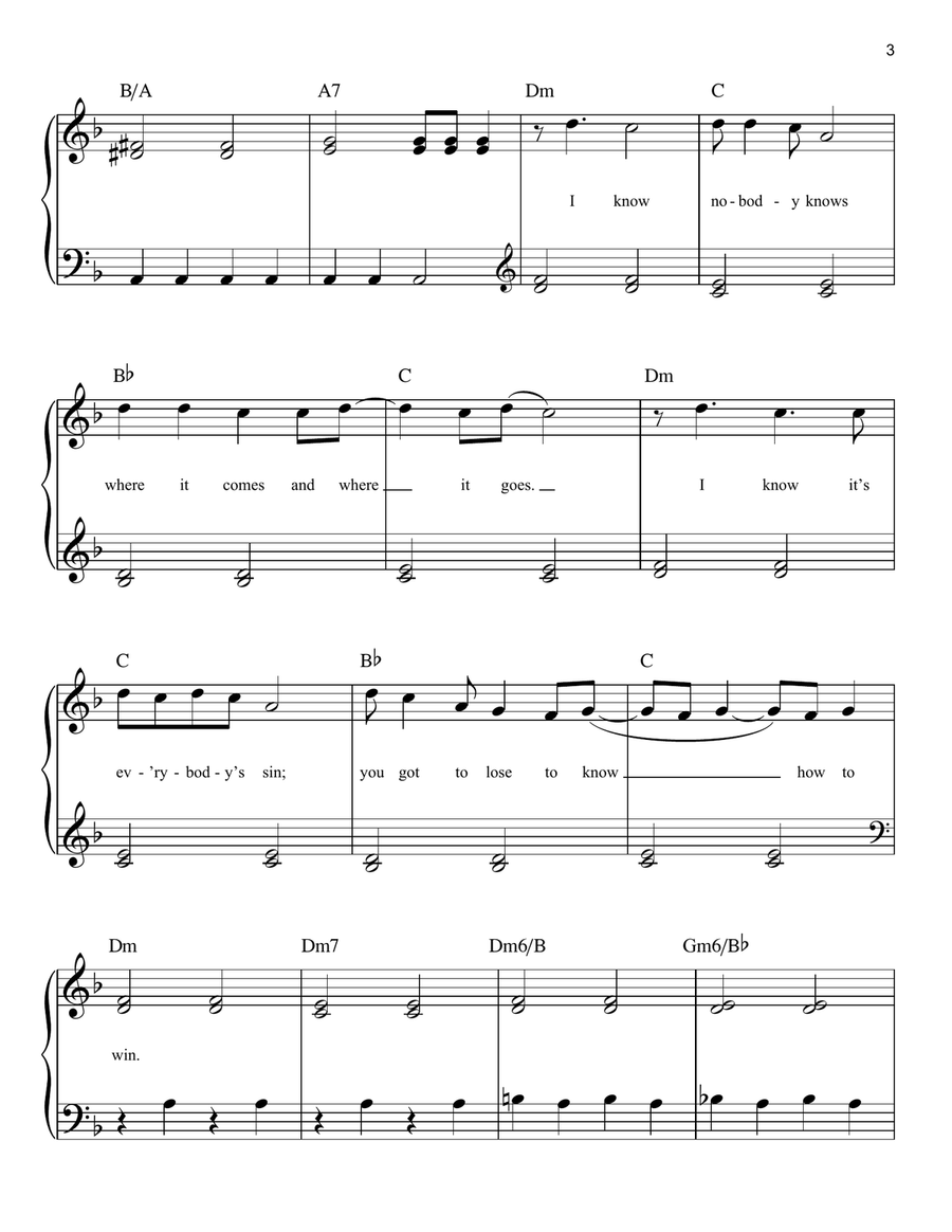 Dream On Easy Piano scores gallery preview page 3