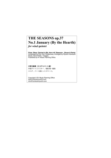 Tchaikovsky: THE SEASONS op.37 No.1 January (By the Hearth)
