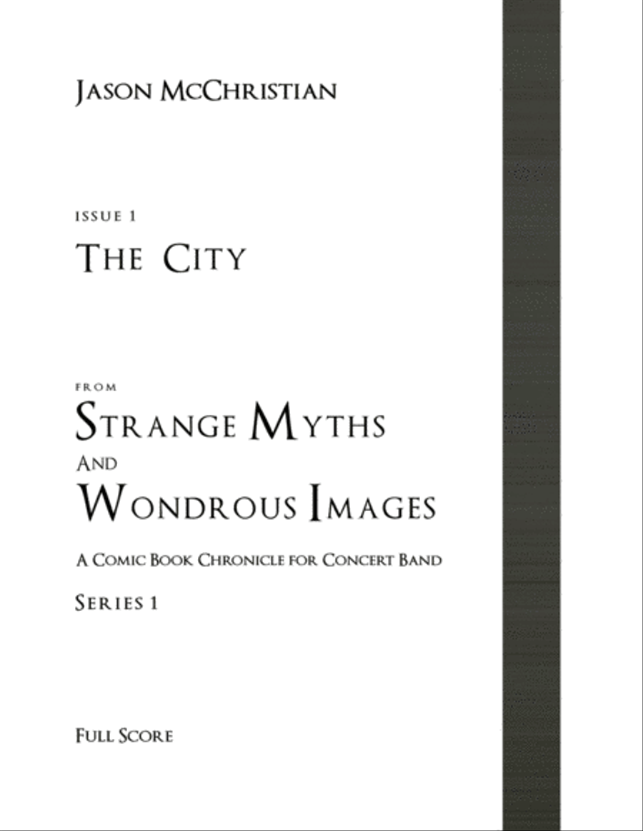 Series 1 from Strange Myths and Wondrous Images - A Comic Book Chronicle for Concert Band Concert Band scores gallery preview page 5