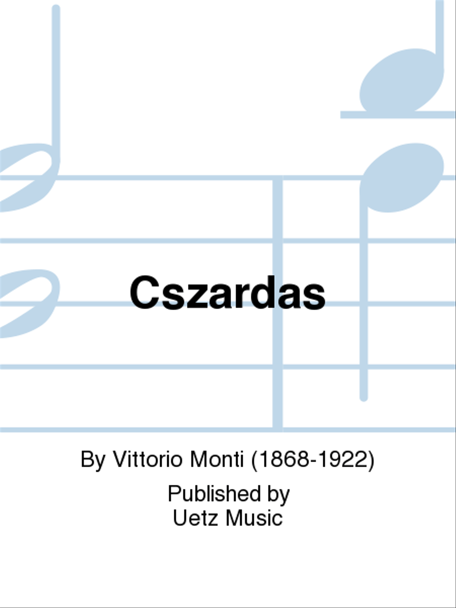 Book cover for Cszardas