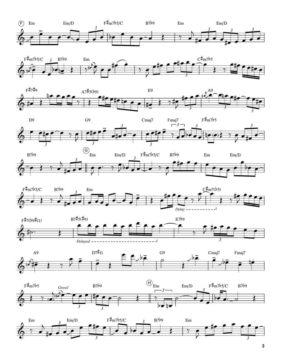 Yesterdays (from Roberta) Tenor Saxophone scores gallery preview page 3