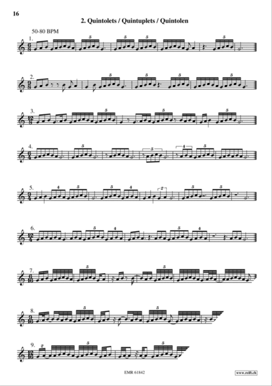 Exercices Rythmiques Volume 2 Cornet scores gallery preview page 10