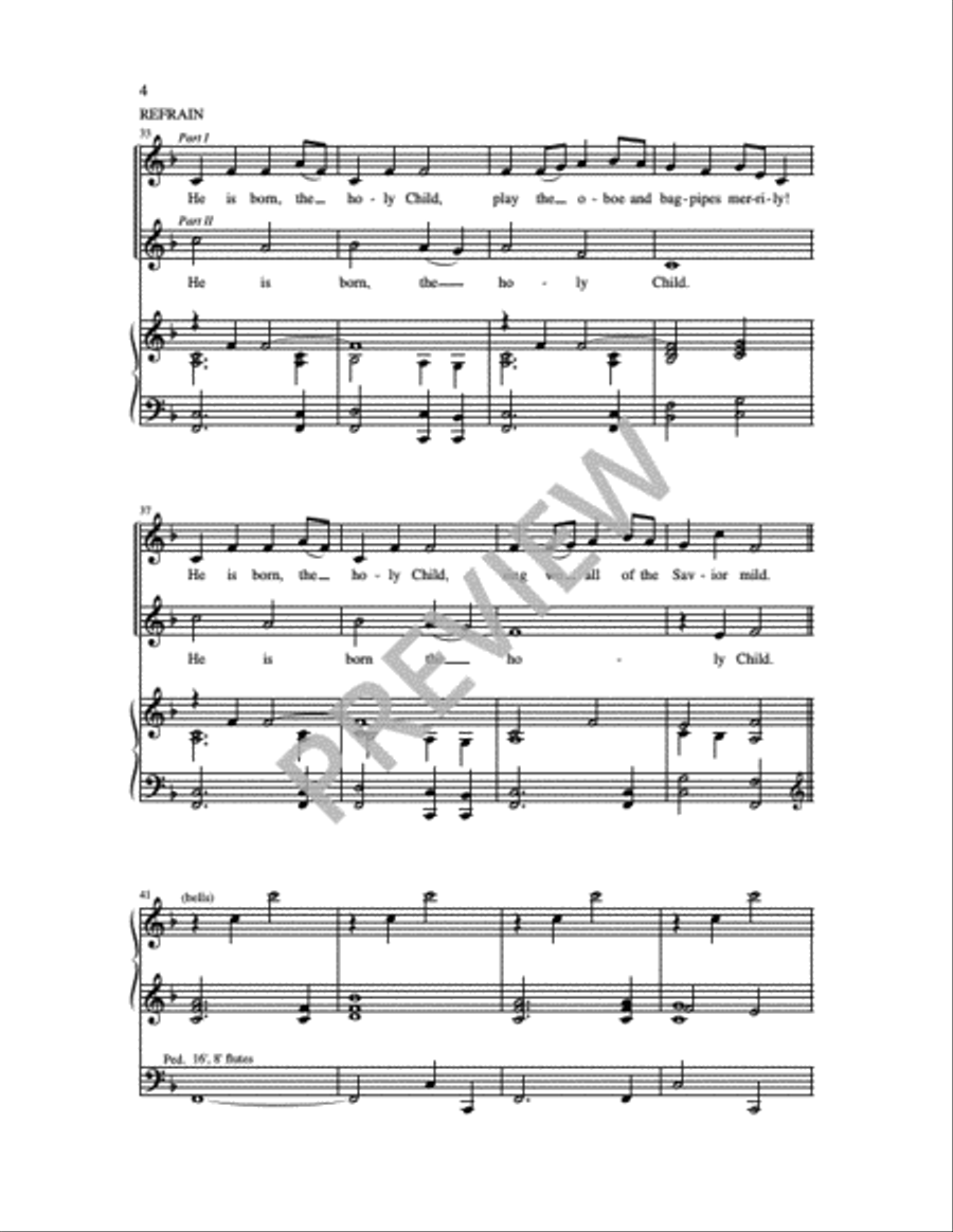 He is Born 2-Part scores gallery preview page 5