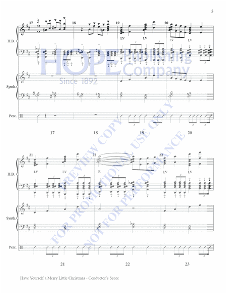 Have Yourself A Merry Little Christmas Set of Parts scores gallery preview page 5