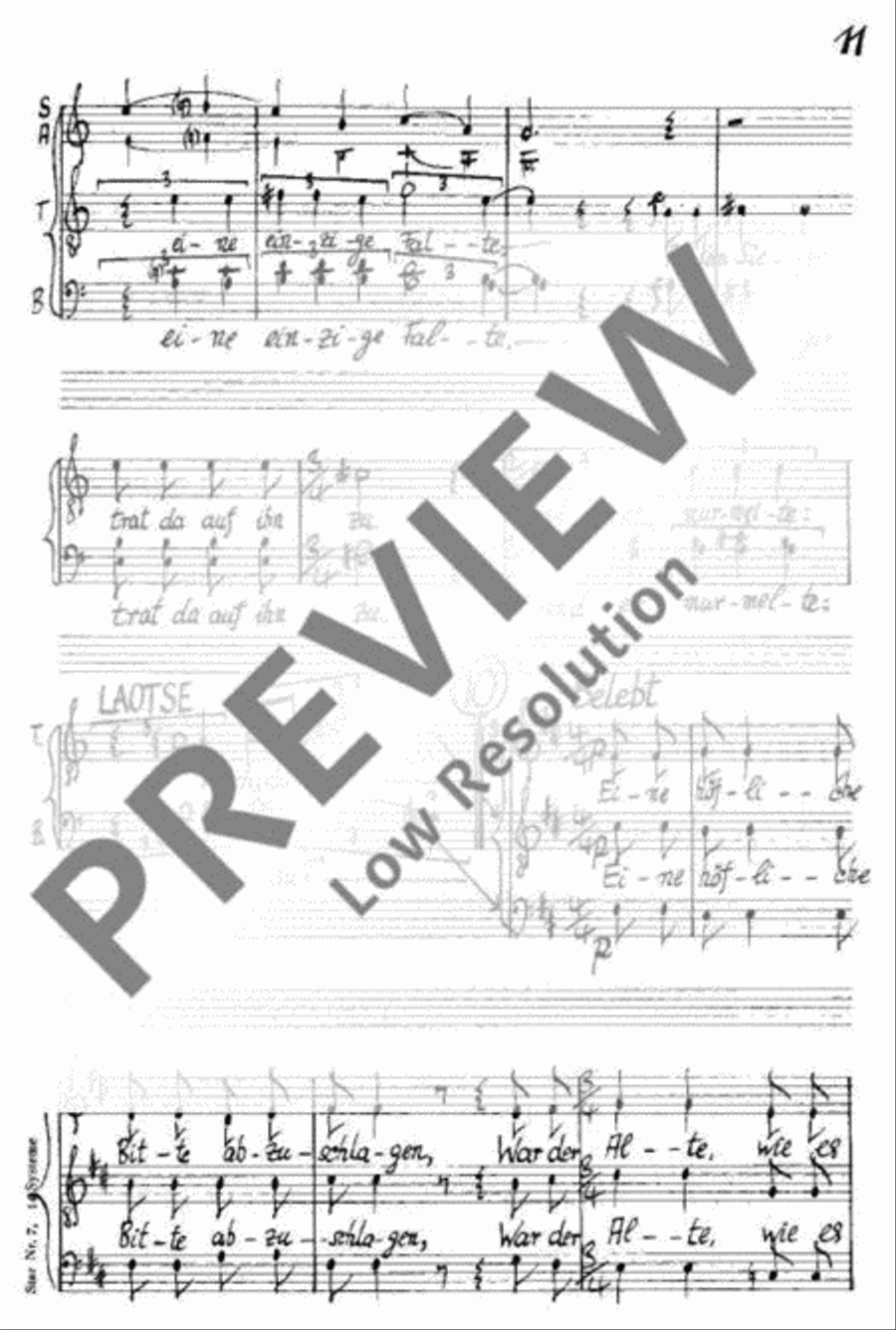 Legende vom Weisen und Zöllner 4-Part scores gallery preview page 12