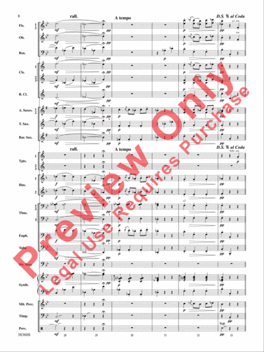 Tonadillas Suite Concert Band scores gallery preview page 9