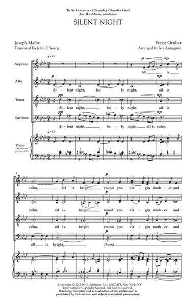 Silent Night by Ivo Antognini Divisi - Sheet Music