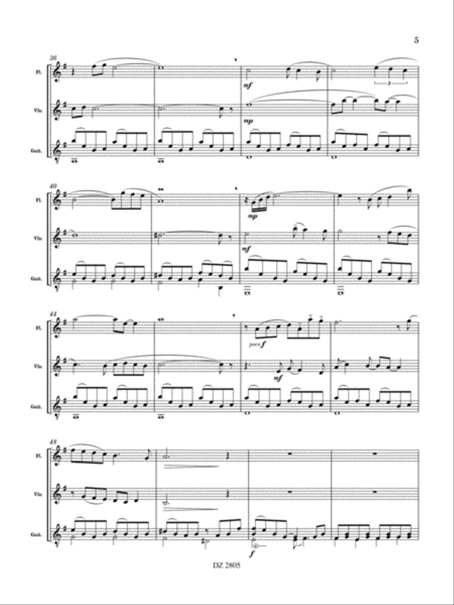 Brume sur la lande Brume sur la lande Flute scores gallery preview page 5