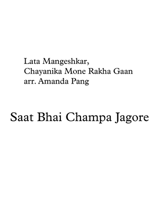 Book cover for Saat Bhai Champa Jagore