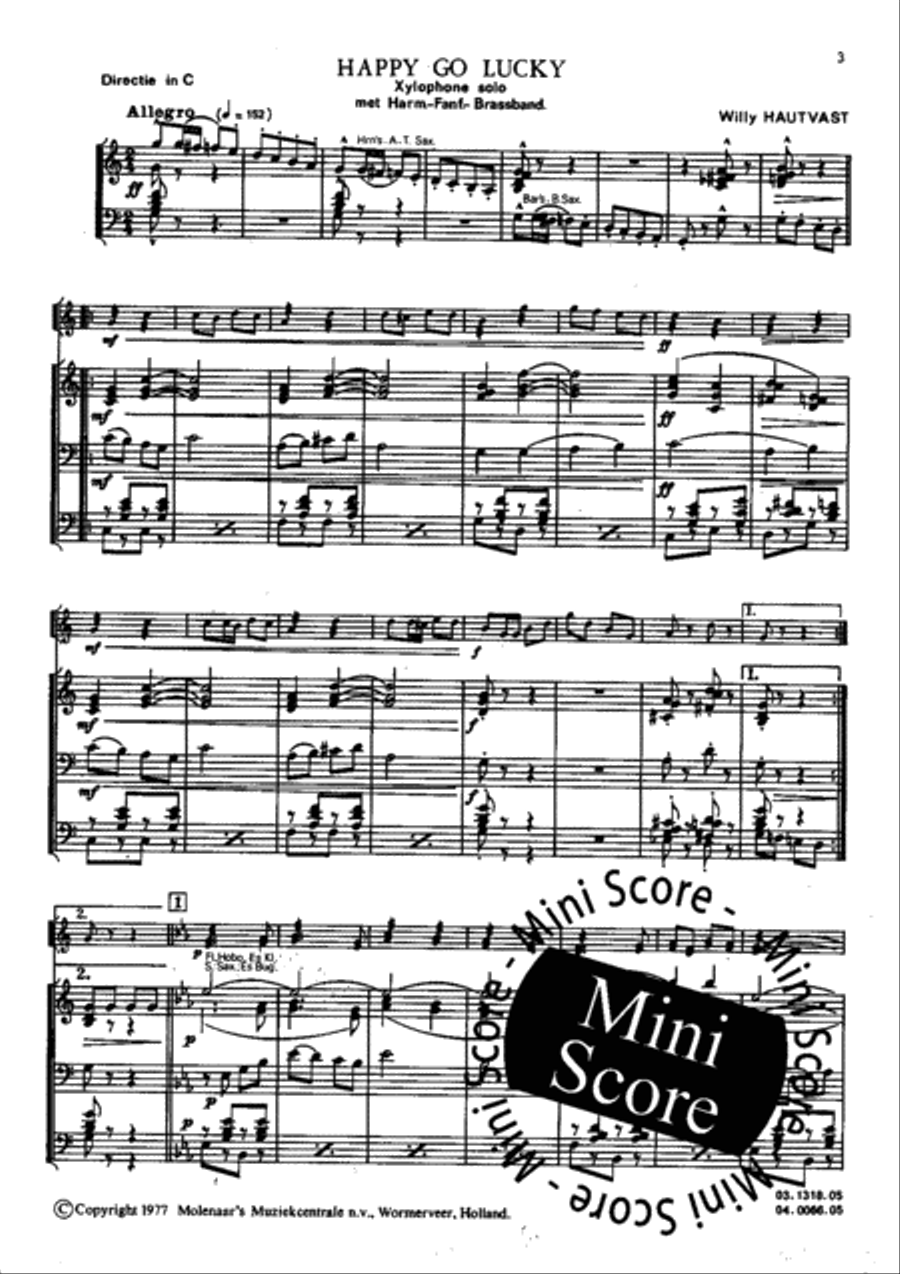 Happy Go Lucky Concert Band scores gallery preview page 5