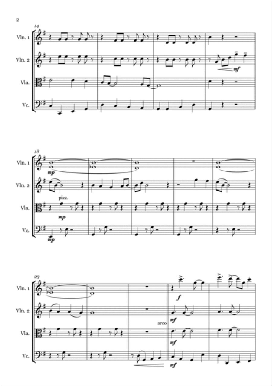 All My Loving String Quartet scores gallery preview page 4
