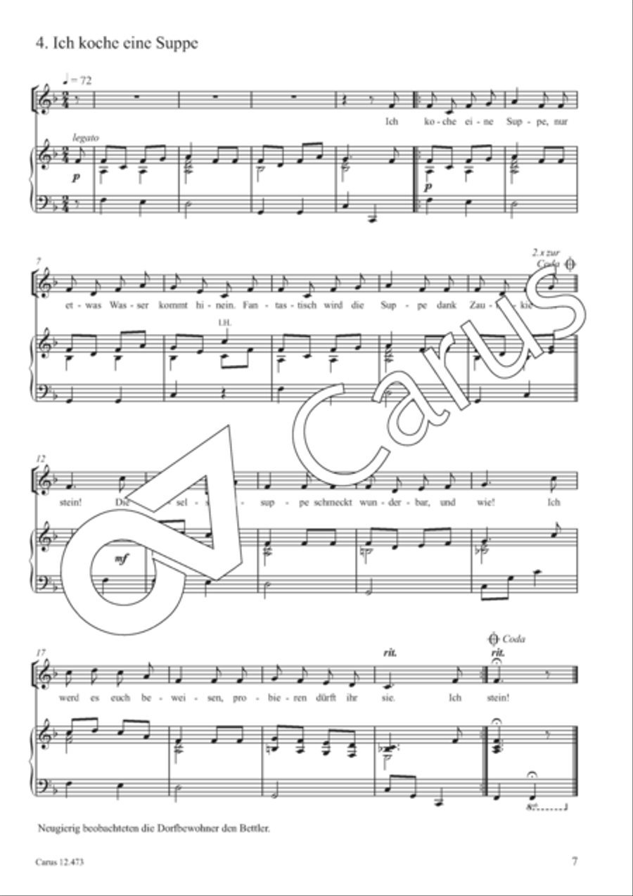 Die Kieselsteinsuppe Unison Choir scores gallery preview page 8