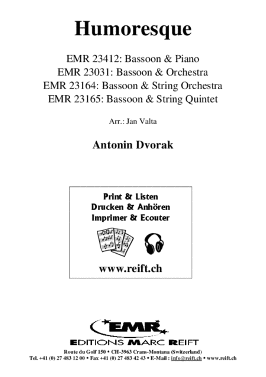 Humoresque Humoresque Bassoon Solo scores gallery preview page 2