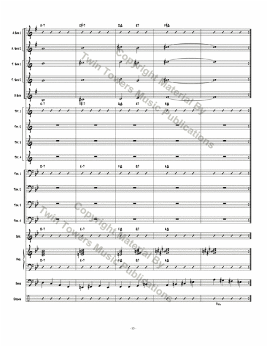 Rubaswing Jazz Ensemble scores gallery preview page 16