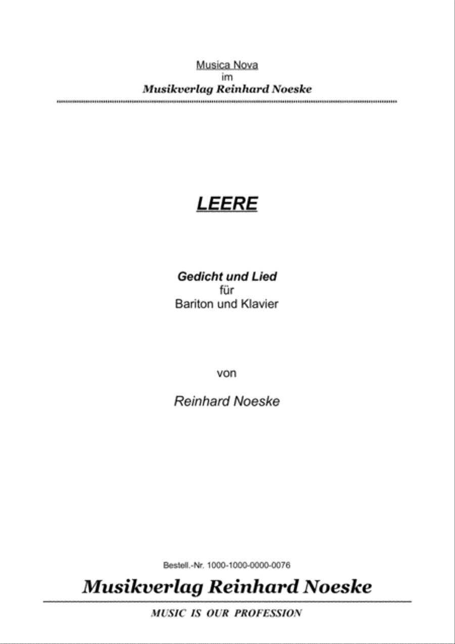 Leere Medium Voice scores gallery preview page 1