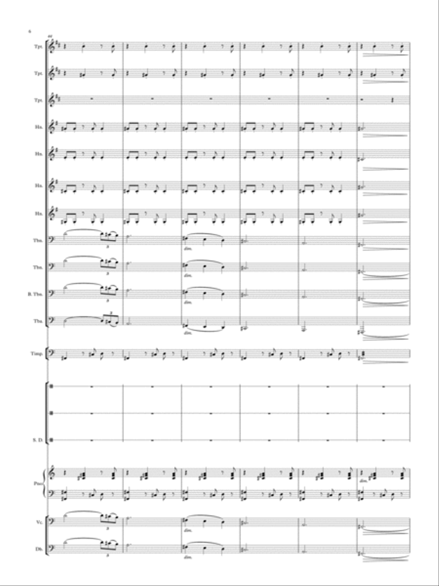 Metanoia Brass Choir Large Ensemble scores gallery preview page 6