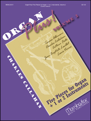 Book cover for Organ Plus! Five Pieces for Organ + 1 or 2 Instruments, Volume 2