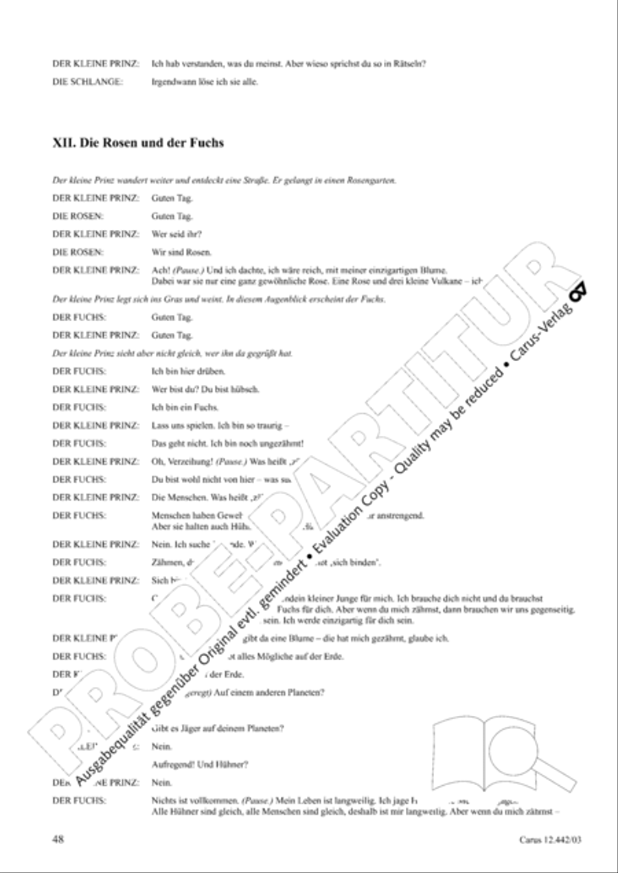 Der kleine Prinz 3-Part scores gallery preview page 50