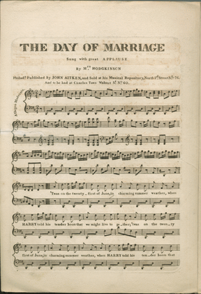 Book cover for The Day of Marriage