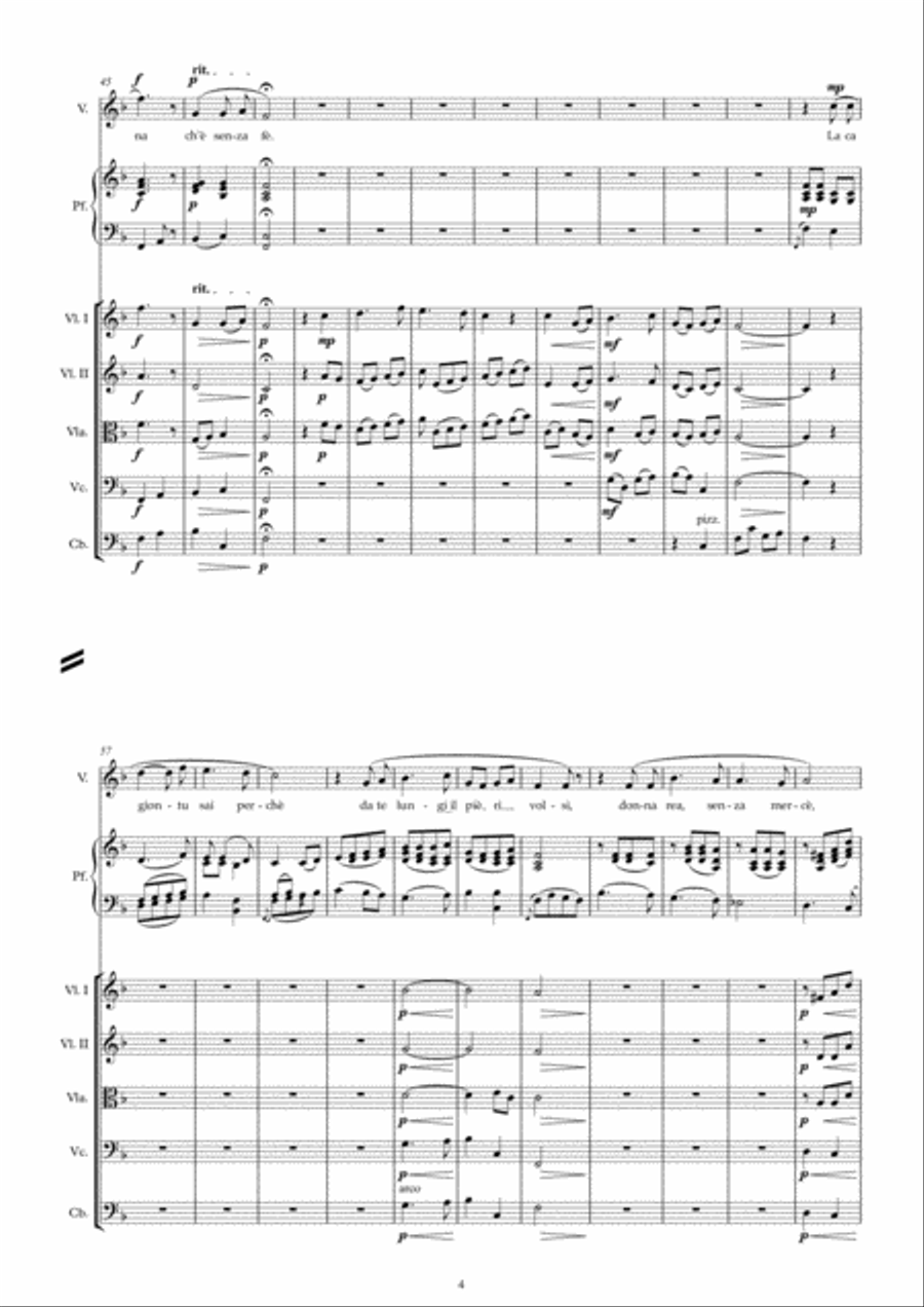 Lungi, lungi è amor da me Chamber Orchestra scores gallery preview page 4