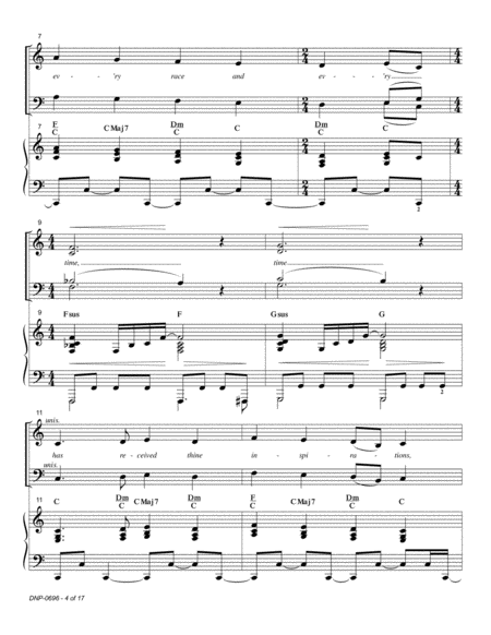 Light of Ages and of Nations-SATB [gospel] choral work, accompanied image number null