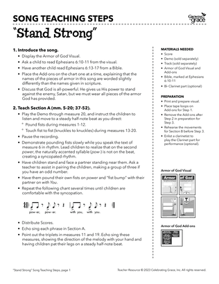Book cover for Stand Strong Teacher Resource