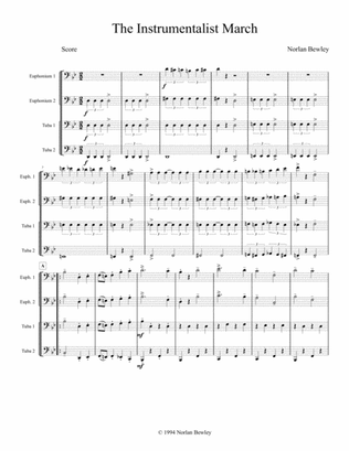 Book cover for Instrumentalist March - Tuba/Euphonium Quartet