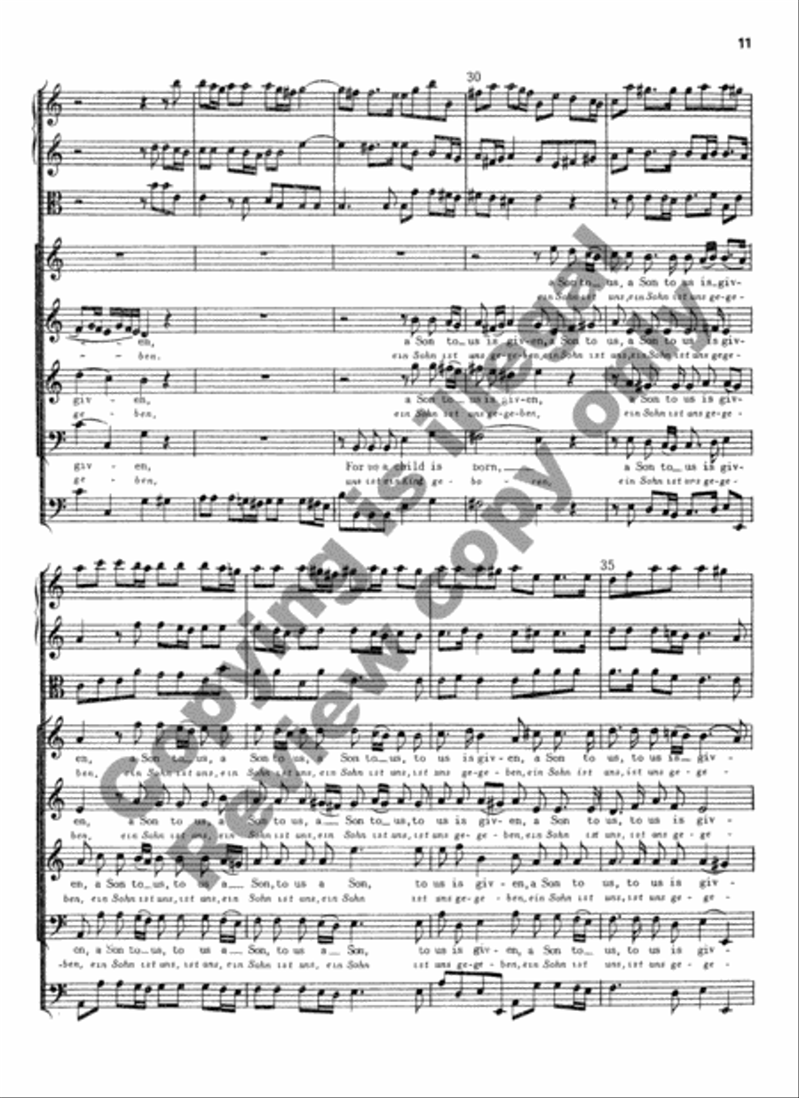 For Us a Child is Born (Additional Orchestral Score) Choir scores gallery preview page 7