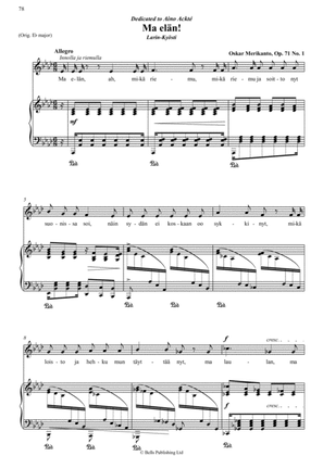 Ma elan!, Op. 71 No. 1 (A-flat Major)