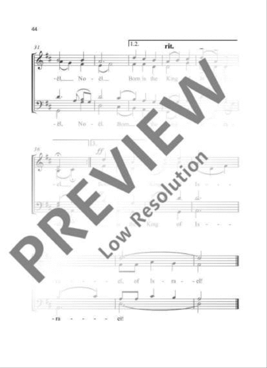 The first Noël 4-Part scores gallery preview page 4