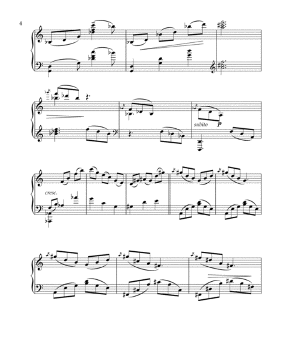 Narrative Sonata no.1 for Piano (A Children's Hallowed Eve) Piano Solo scores gallery preview page 4